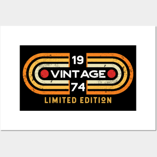 Vintage 1974 | Retro Video Game Style Posters and Art